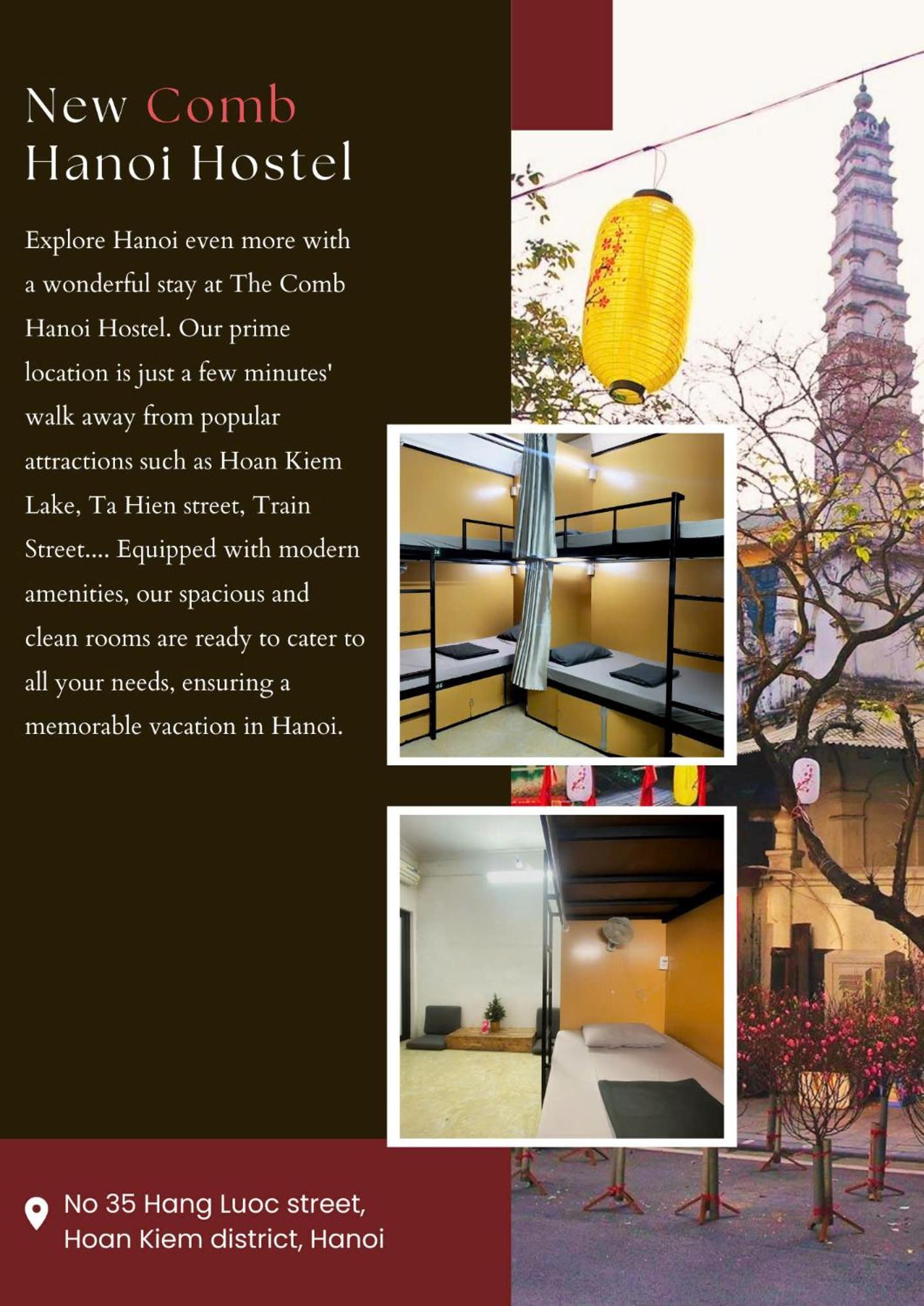 Hanoi New Comb Hostel Exterior photo